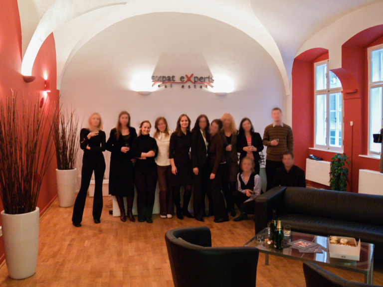 Moja prvá realitná kancelária, náš team, Praha 2006
